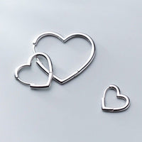 Brincos Argola Coração