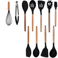 Kit Utensílios de Cozinha Silicone Completo (12 peças)