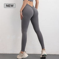 Calças De Yoga De Nylon Para Mulheres.